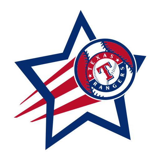 Texas Rangers Baseball Goal Star logo iron on paper